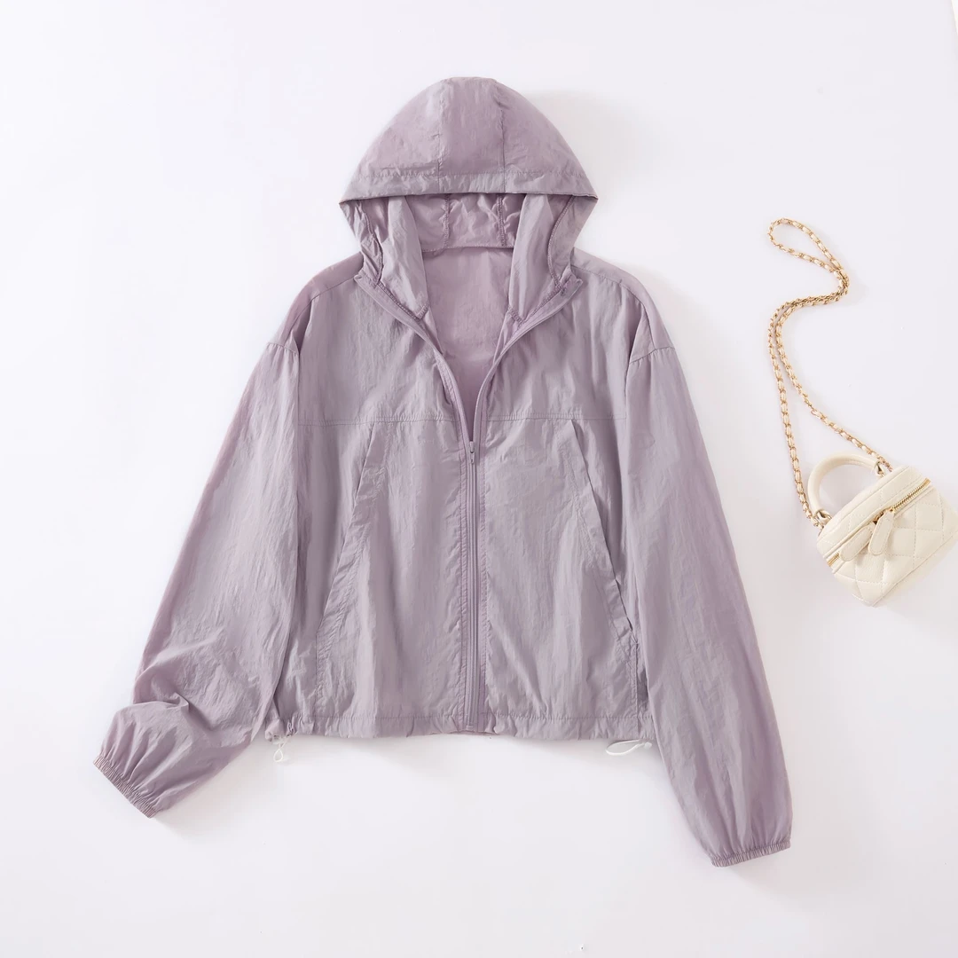 夏季防晒衣女新款2025小个子防紫外线透气时尚轻薄外套短款防晒服