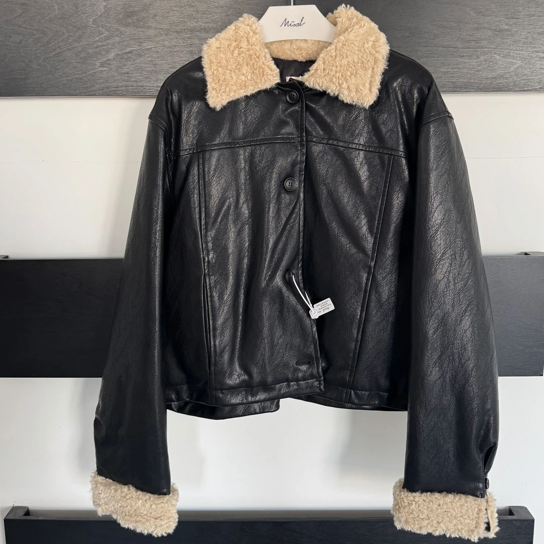 【1.20清清】觅定冬季羔毛拼接派克外套S7548