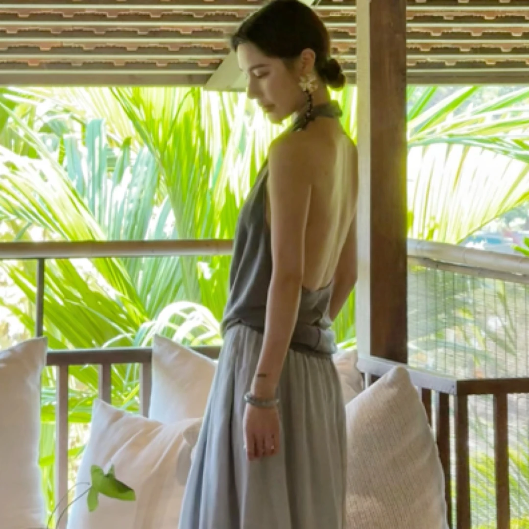 muli沐里针织露背气质款背心上衣