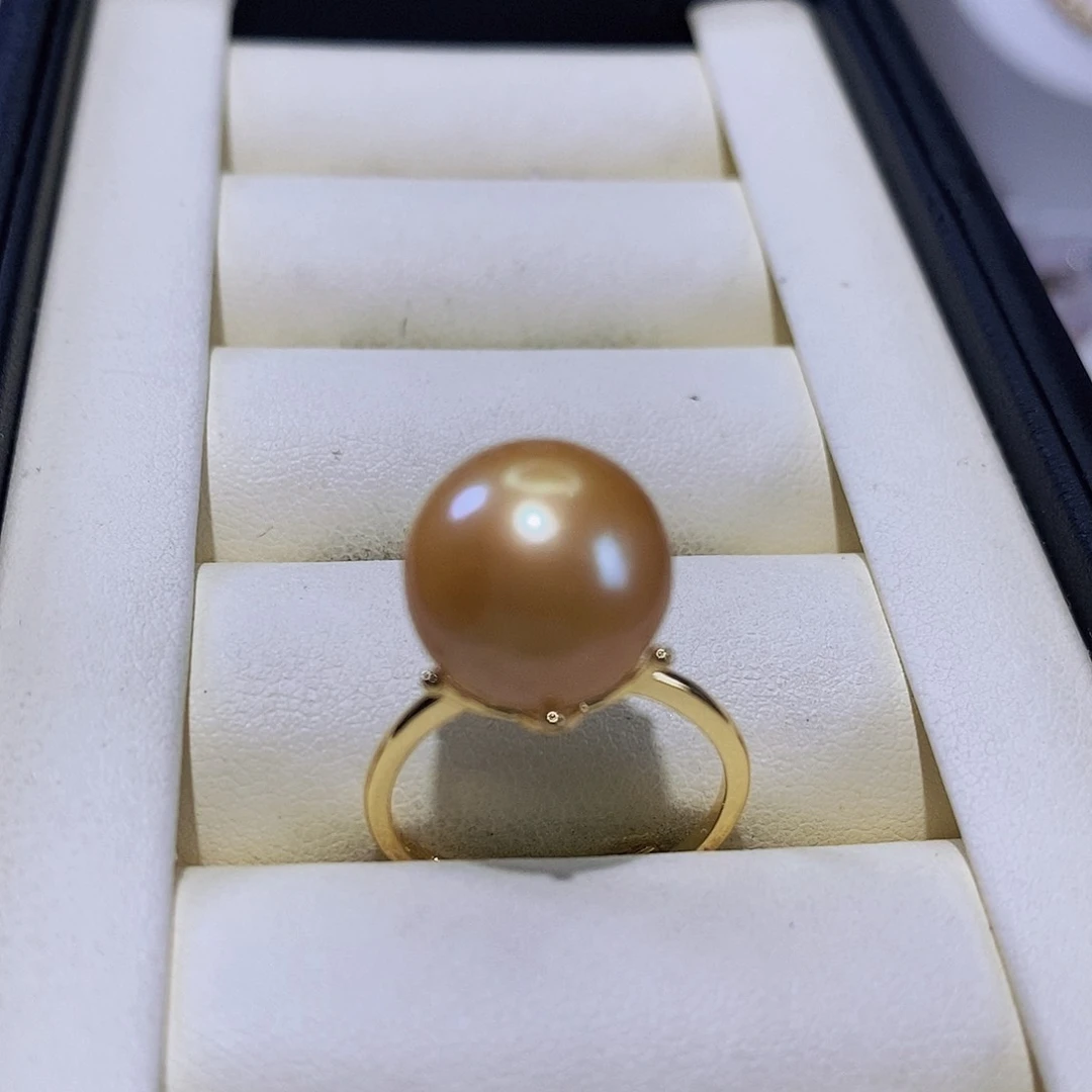 淡水珍珠戒指合金