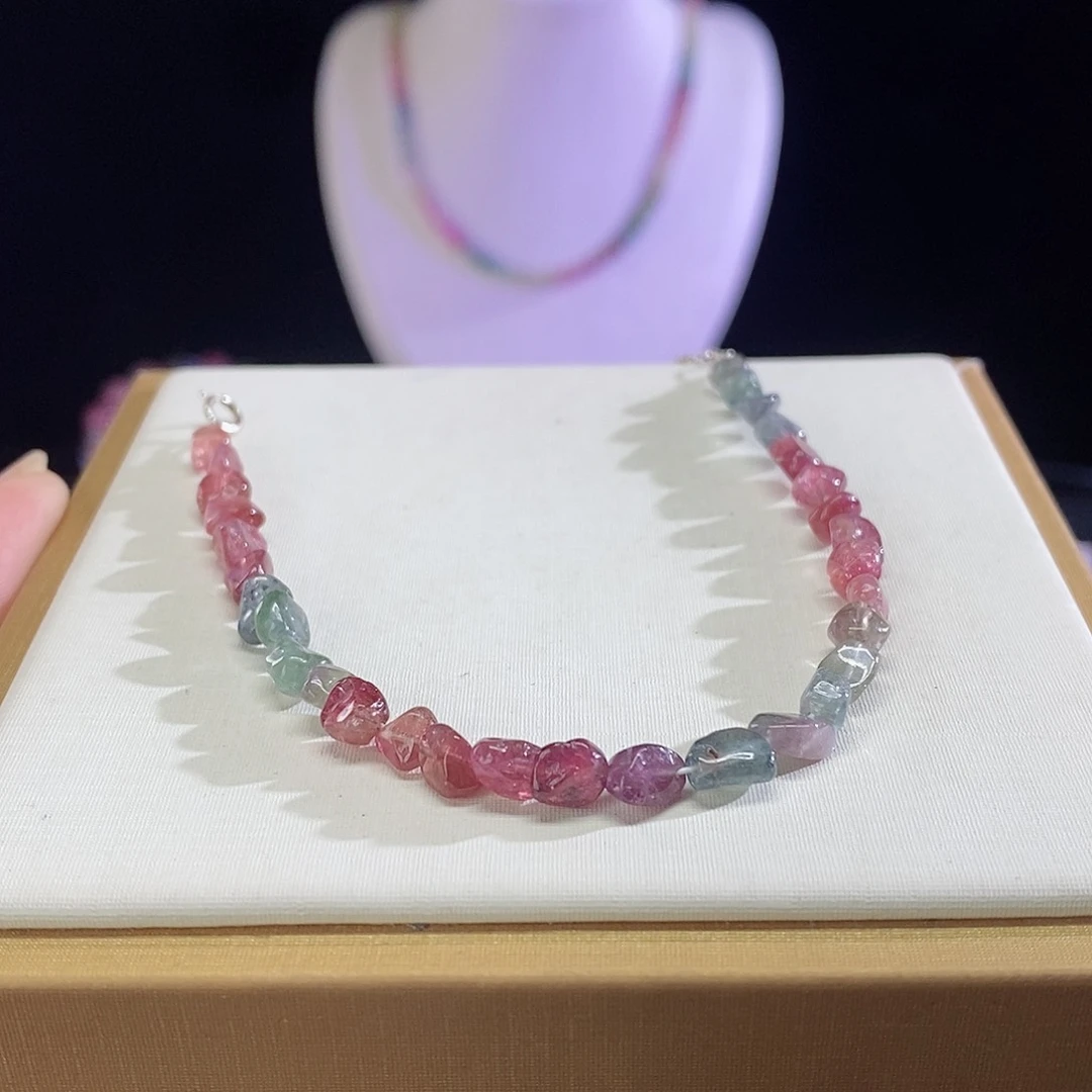 碧玺手链未镶嵌随形