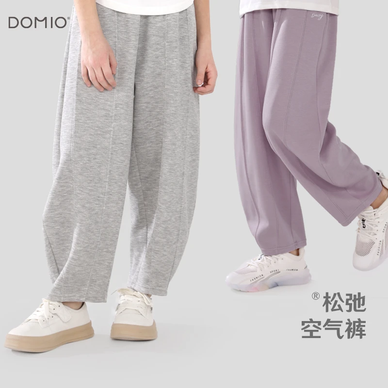 女童裤子夏季新款儿童薄卫裤大童弯刀运动裤女孩休闲阔腿长裤童装