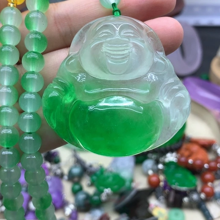 翡翠未镶嵌颈饰吊坠