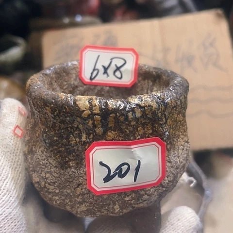 红陶粗陶花盆手工