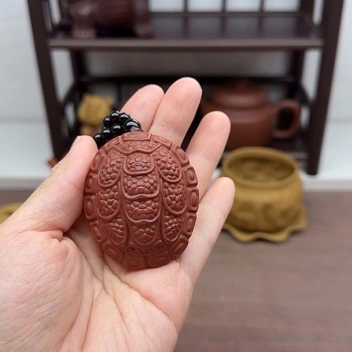 朱泥茶案富甲天下手把件