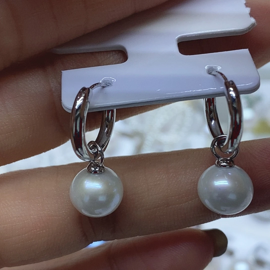 耳钉淡水珍珠未镶嵌
