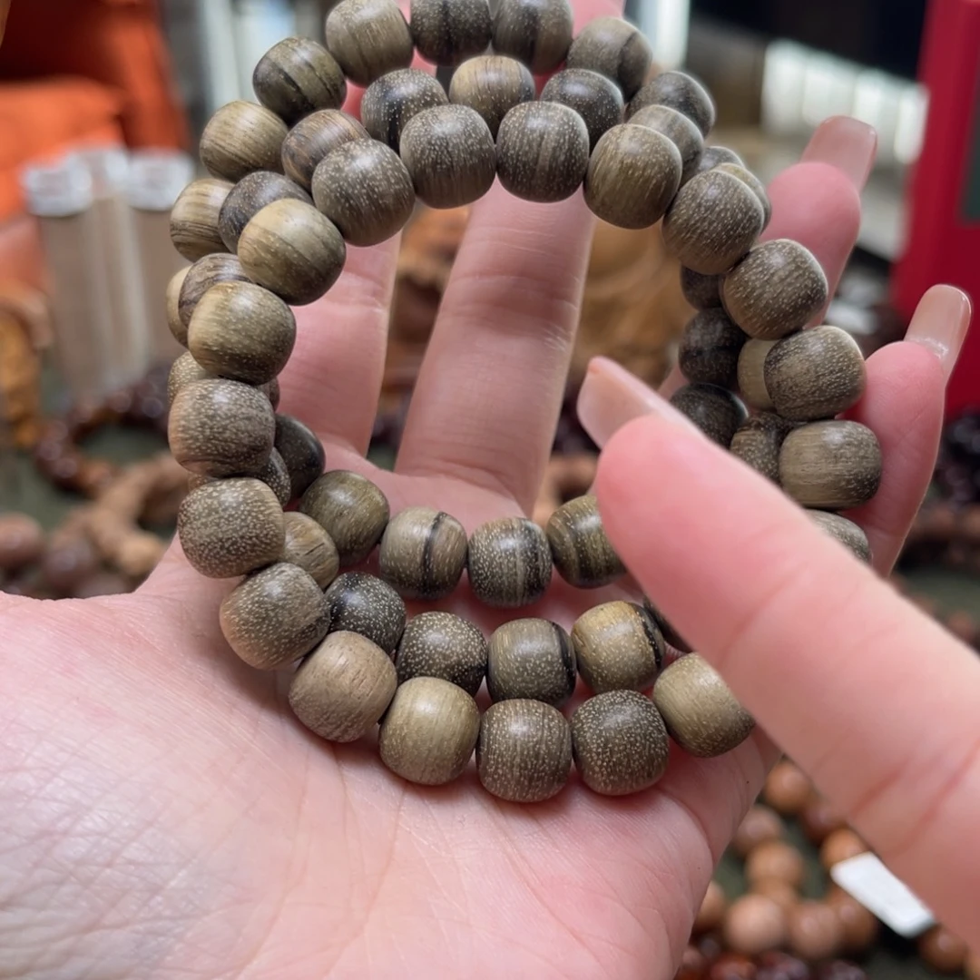 贡木手串/手链1011墨绿粗抛爆星350