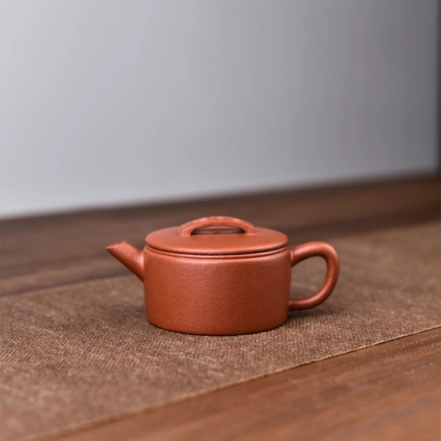 汉瓦-宝山红降坡 宜兴原矿紫砂壶超薄胎做工功夫茶壶送人佳品150c