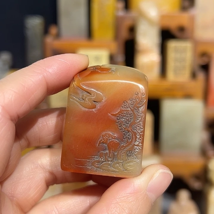 寿山石印石寿山石山山水水