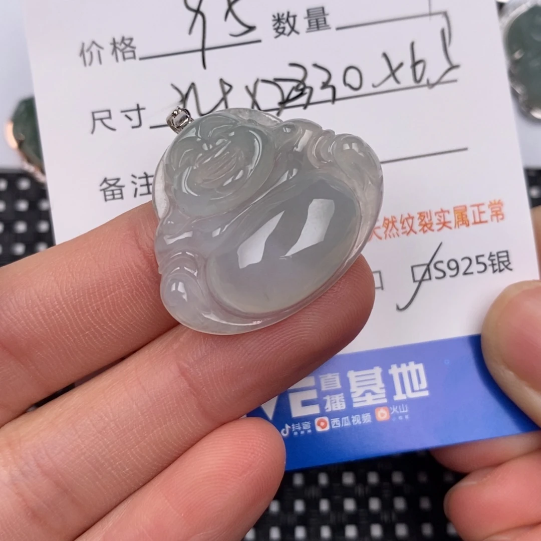 翡翠银S925镶嵌颈饰