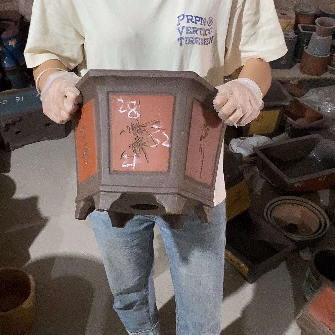 紫砂花盆紫砂花盆