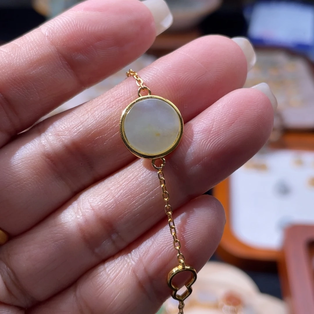 翡翠银S925镶嵌项链手链