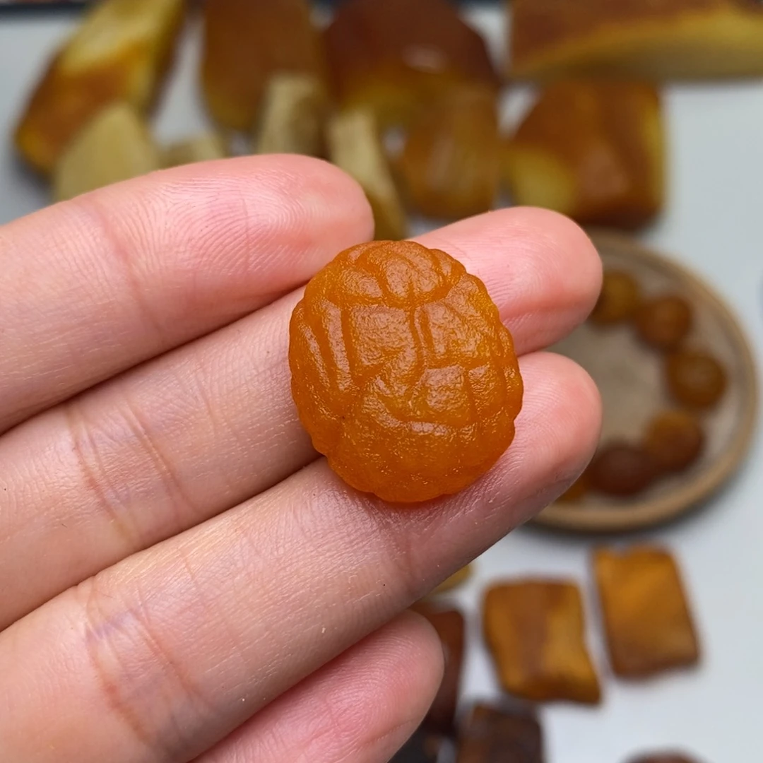 定制琥珀天然蜜蜡俄料海漂籽