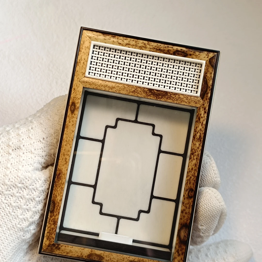 缘盒王培缘制斑竹老梅鹿竹朝天窗大黄蛉盒 10.75*6.68*2.1厘米