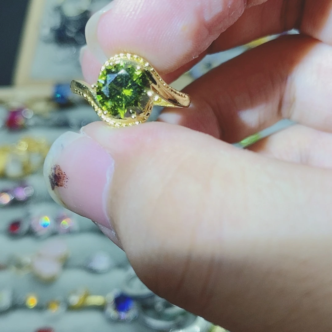 【闪购商品】水晶戒指银S925镶嵌