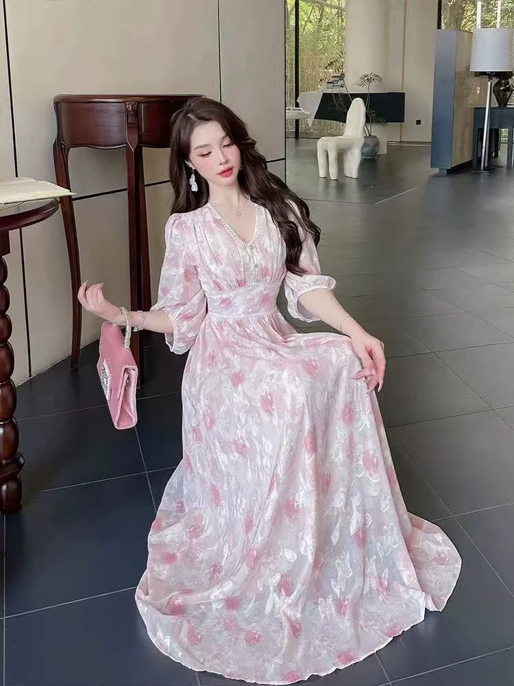 夏季新款刺绣亮片连衣裙8836#