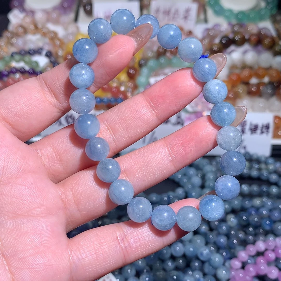 未镶嵌手链水晶蓝晶9咪