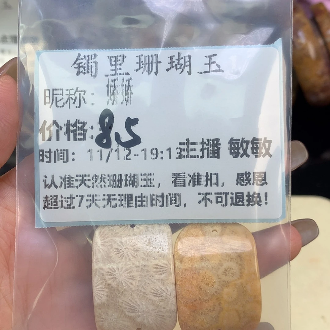 【闪购商品】颈饰未镶嵌硅化珊瑚（珊瑚玉）娇*