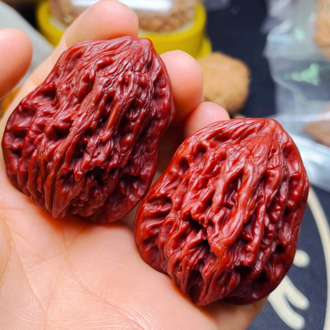 文玩核桃把件葫芦一对