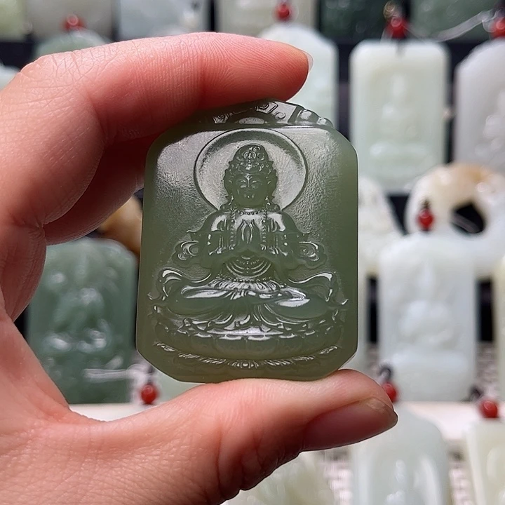 和田玉未镶嵌挂件