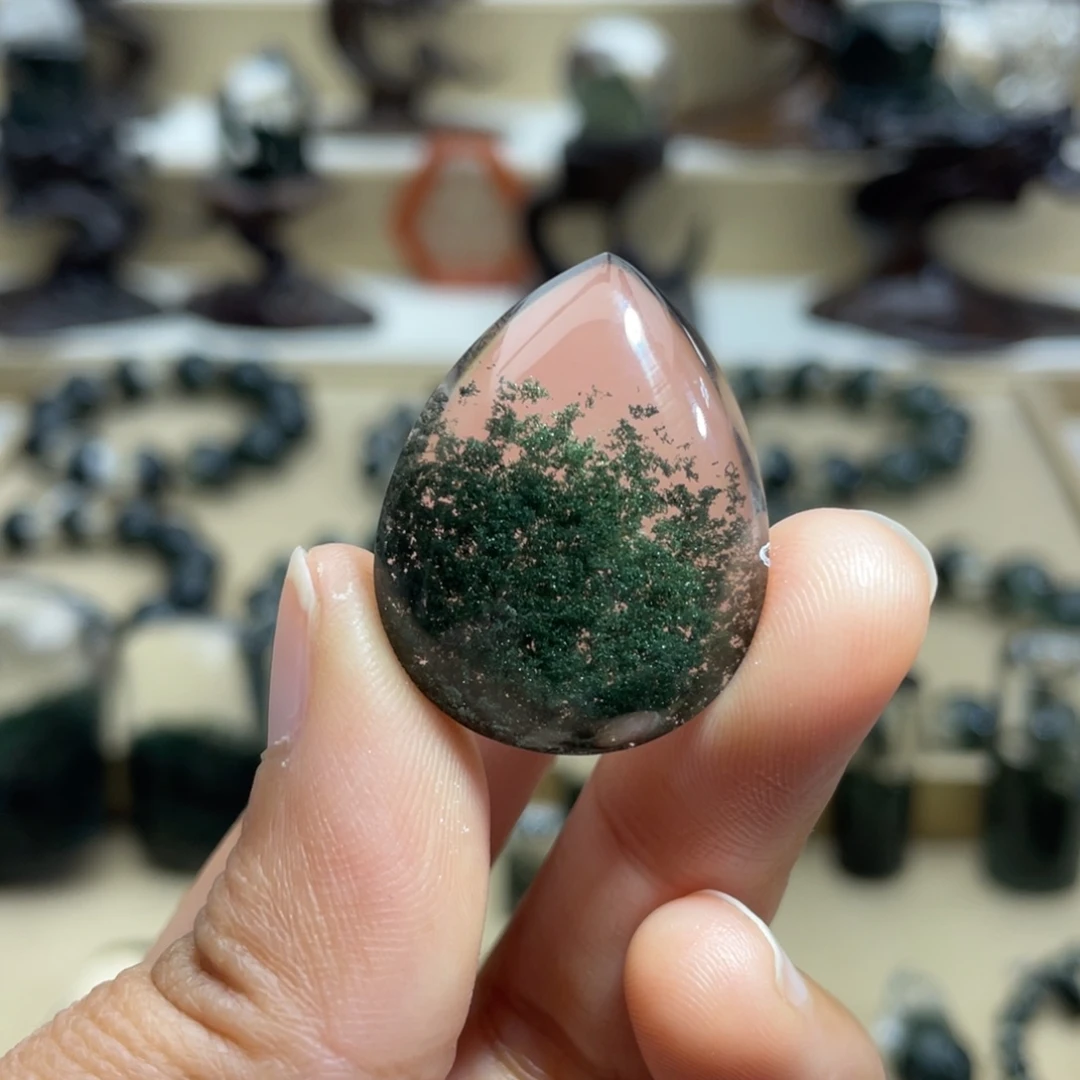水晶颈饰未镶嵌绿幽灵吊坠