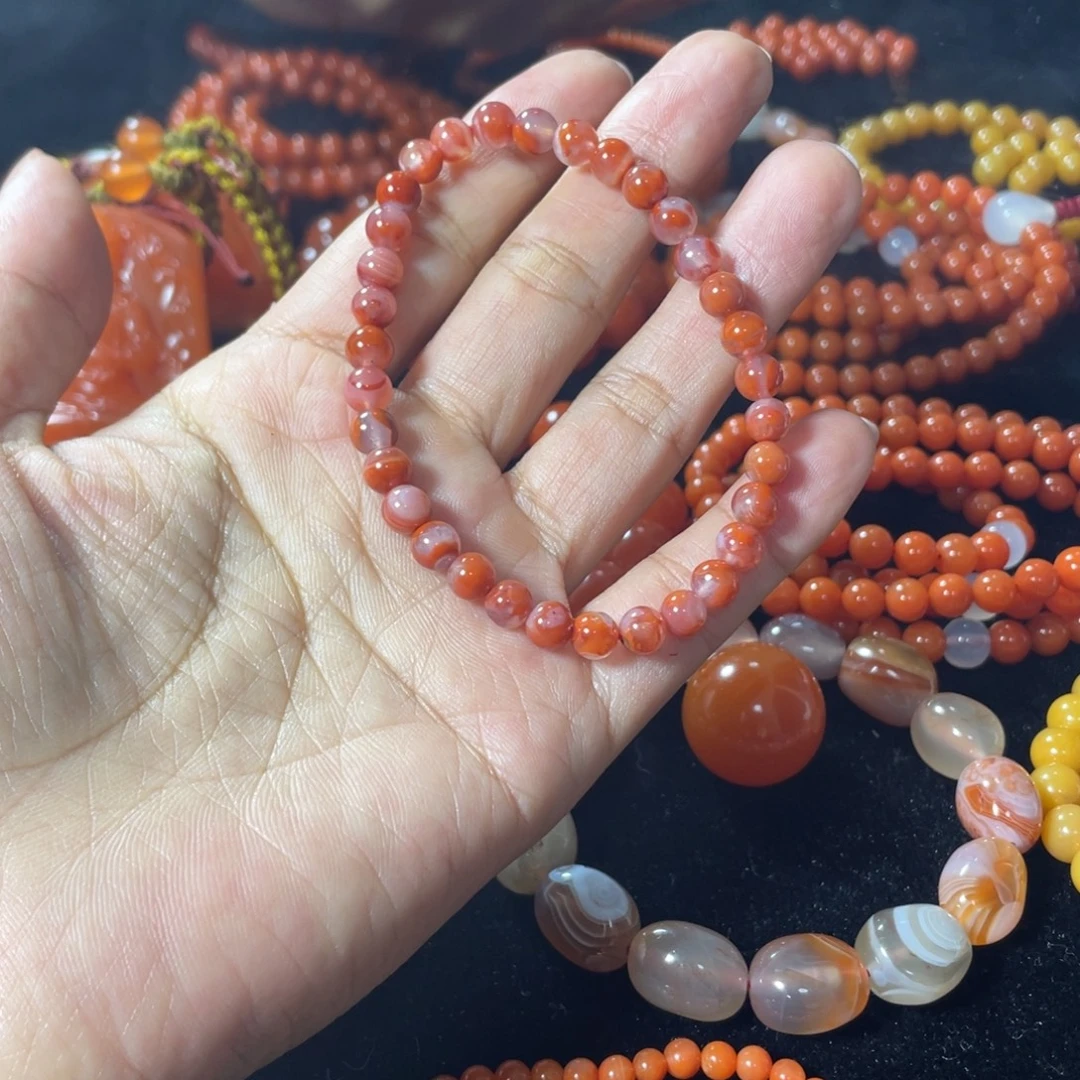 南红玛瑙未镶嵌手串