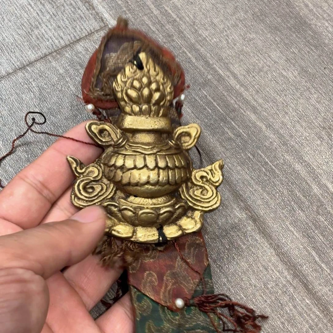 铜星月菩提吊坠项链