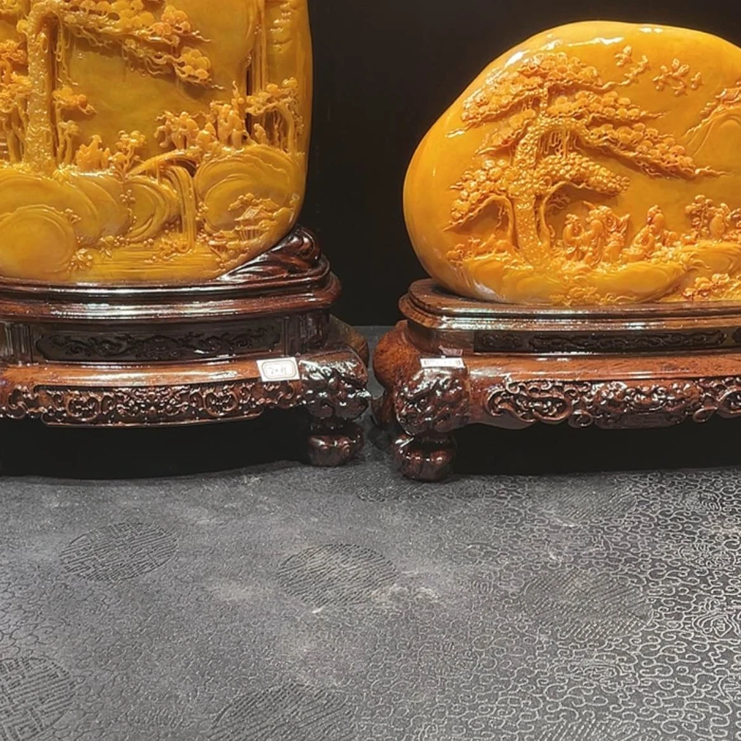 【闪购商品】寿山石一**人寿山石雕刻艺术品