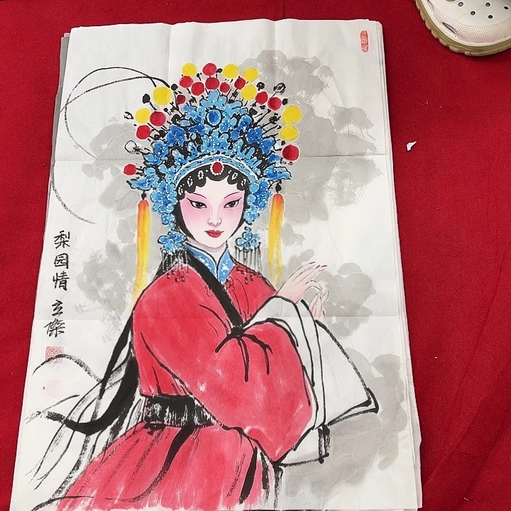 国画花鸟的翅膀是一种