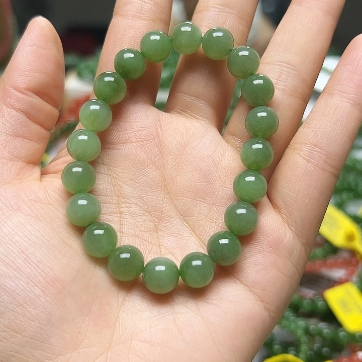 手链未镶嵌和田玉（碧玉）