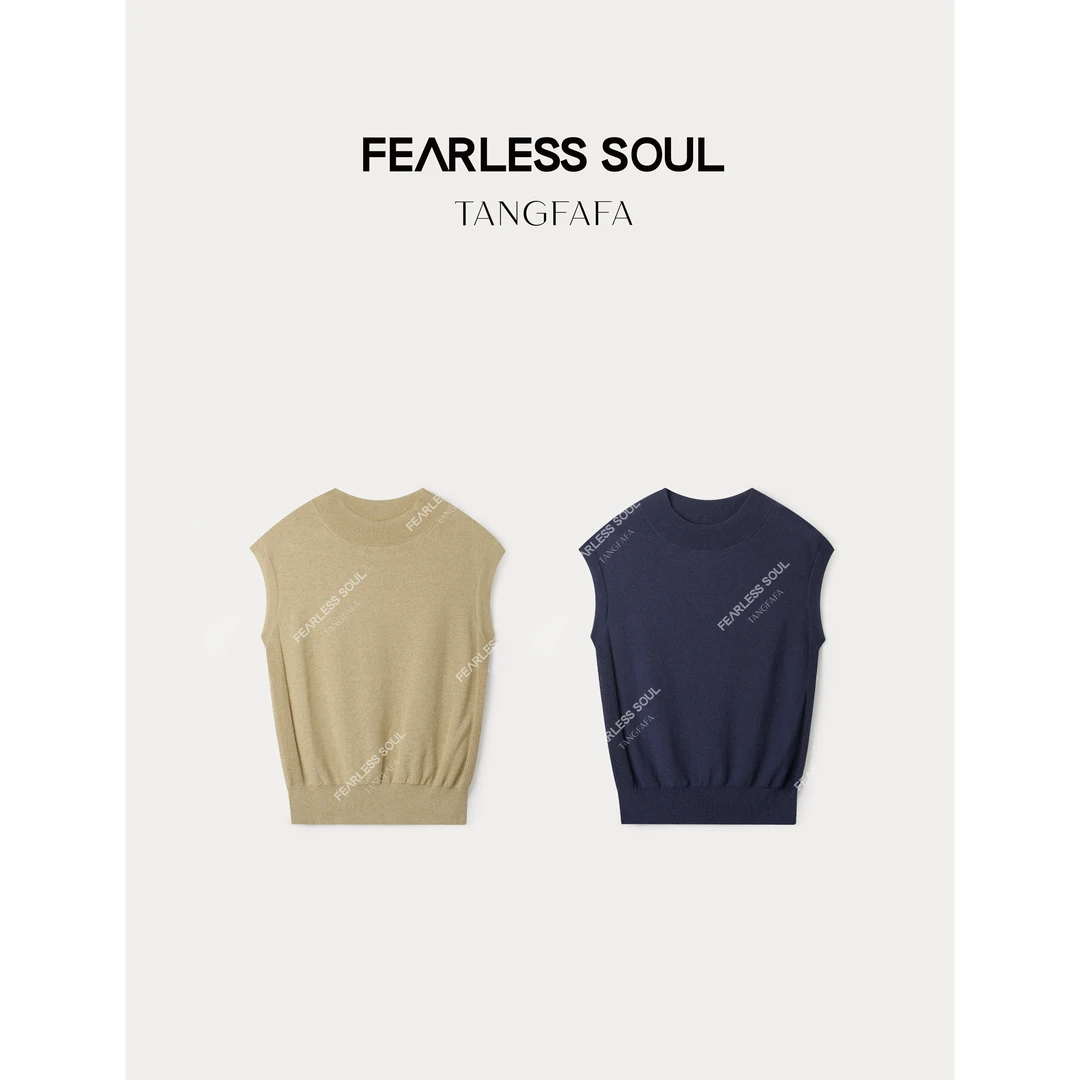 TFF X FS 2025夏季法式轻奢亚麻混纺棉纱线坎肩背心女 825FM343 ~