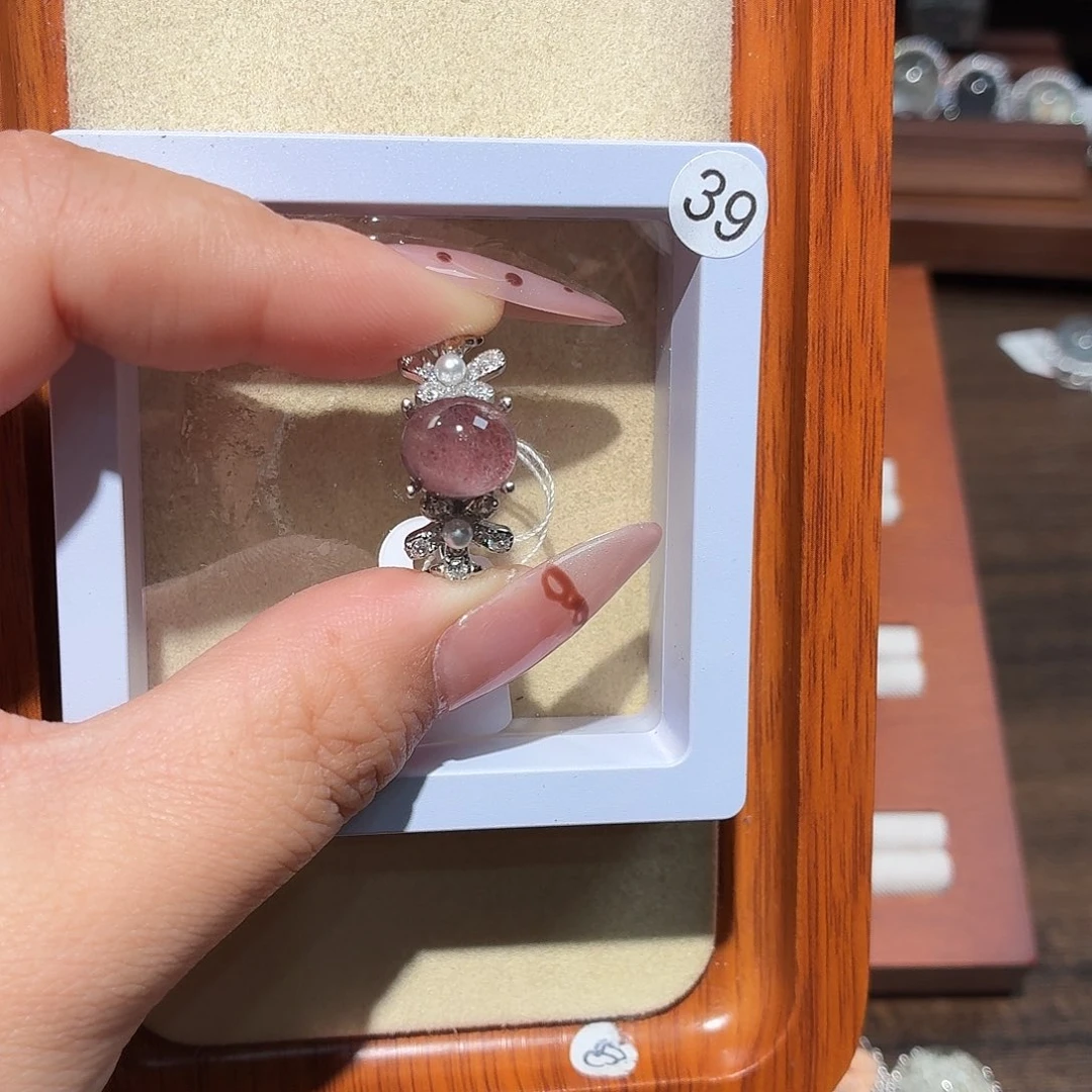 戒指银S925镶嵌水晶?*漫