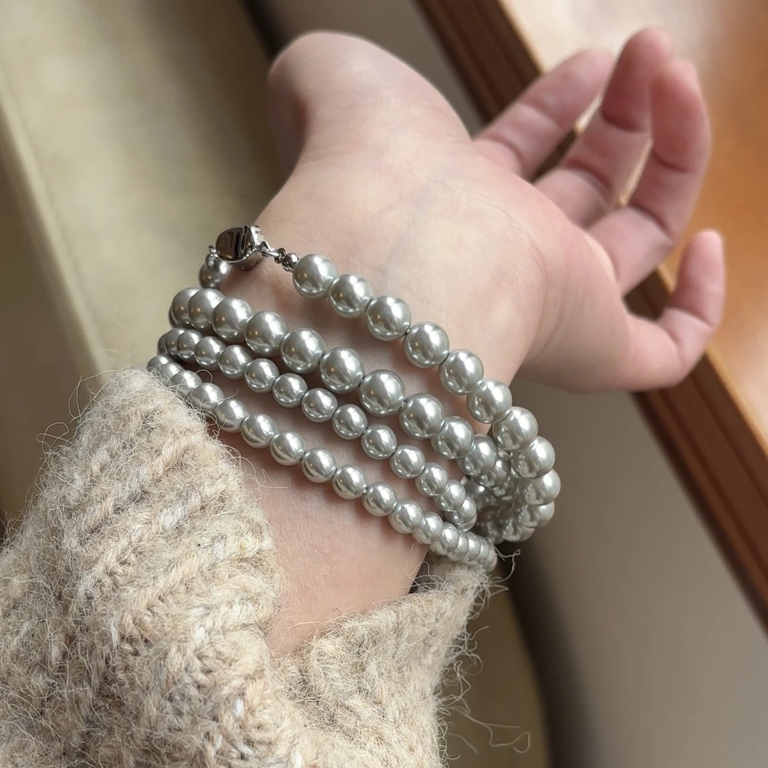 吊坠925银仿珍珠 项链女款2025年新款爆款 珍珠项链 首饰女款