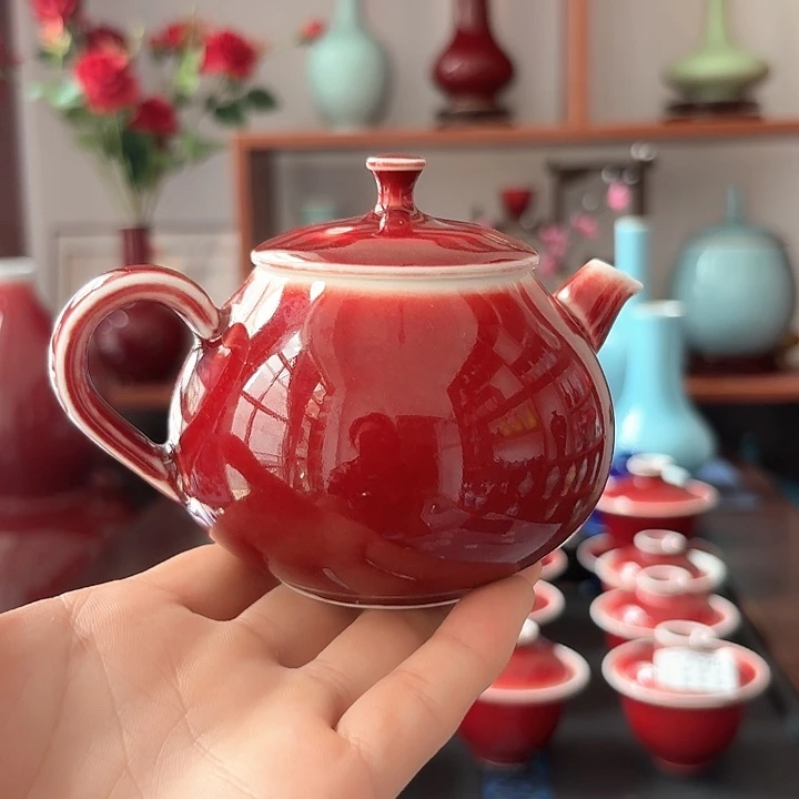 景德镇高温陶瓷茶壶微瑕