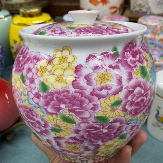 瓷片陶瓷茶叶罐密封罐