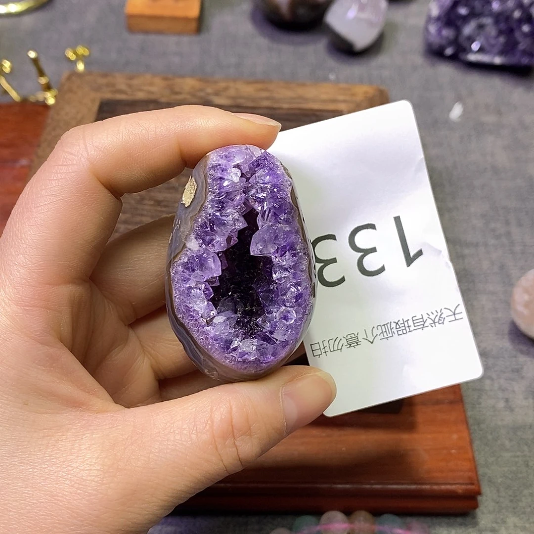 珠宝半成品紫晶未镶嵌