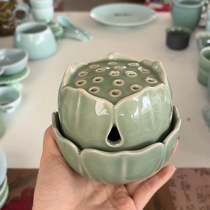 龙泉云间青瓷小米茶器