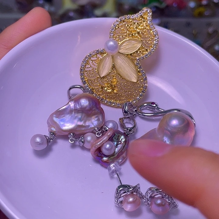 淡水珍珠颈饰合金101