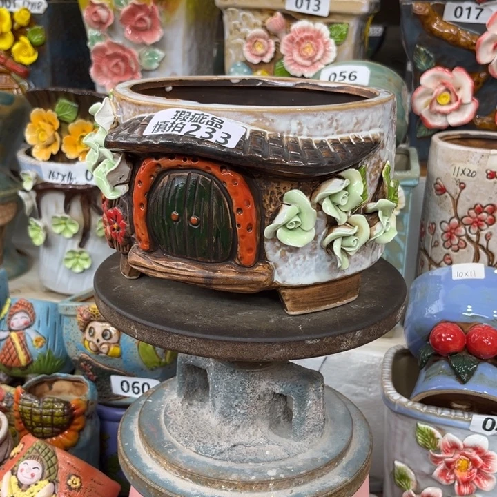 紫砂花盆粗陶材质多肉花盆233