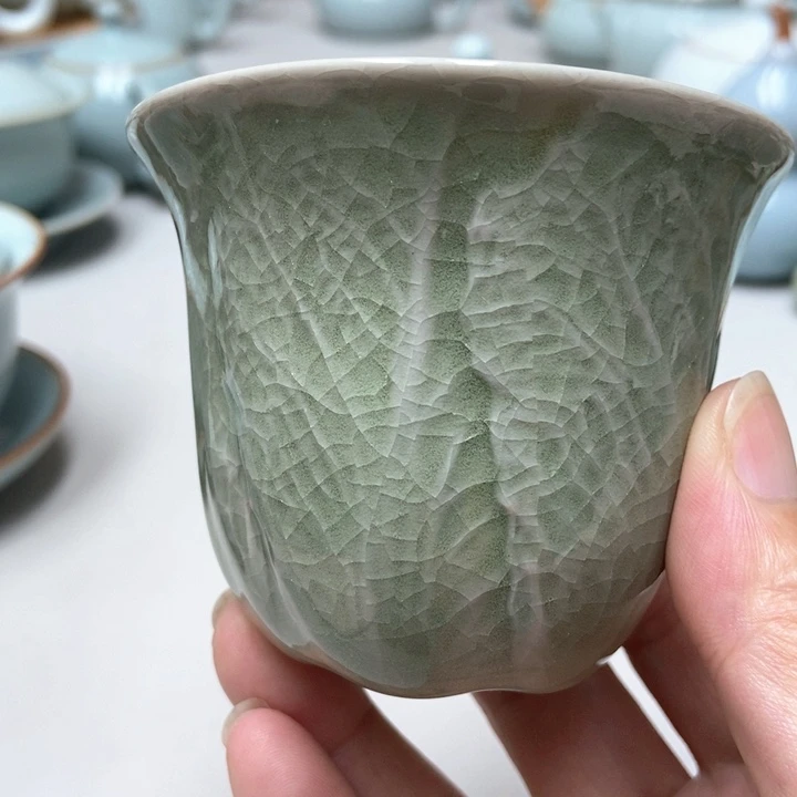 赵琳支钉豆绿百财杯带礼盒