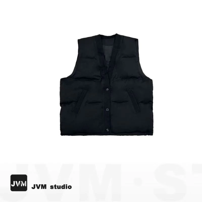 JVM定制28000二代道袍棉马甲百搭日潮风保暖潮流宽松