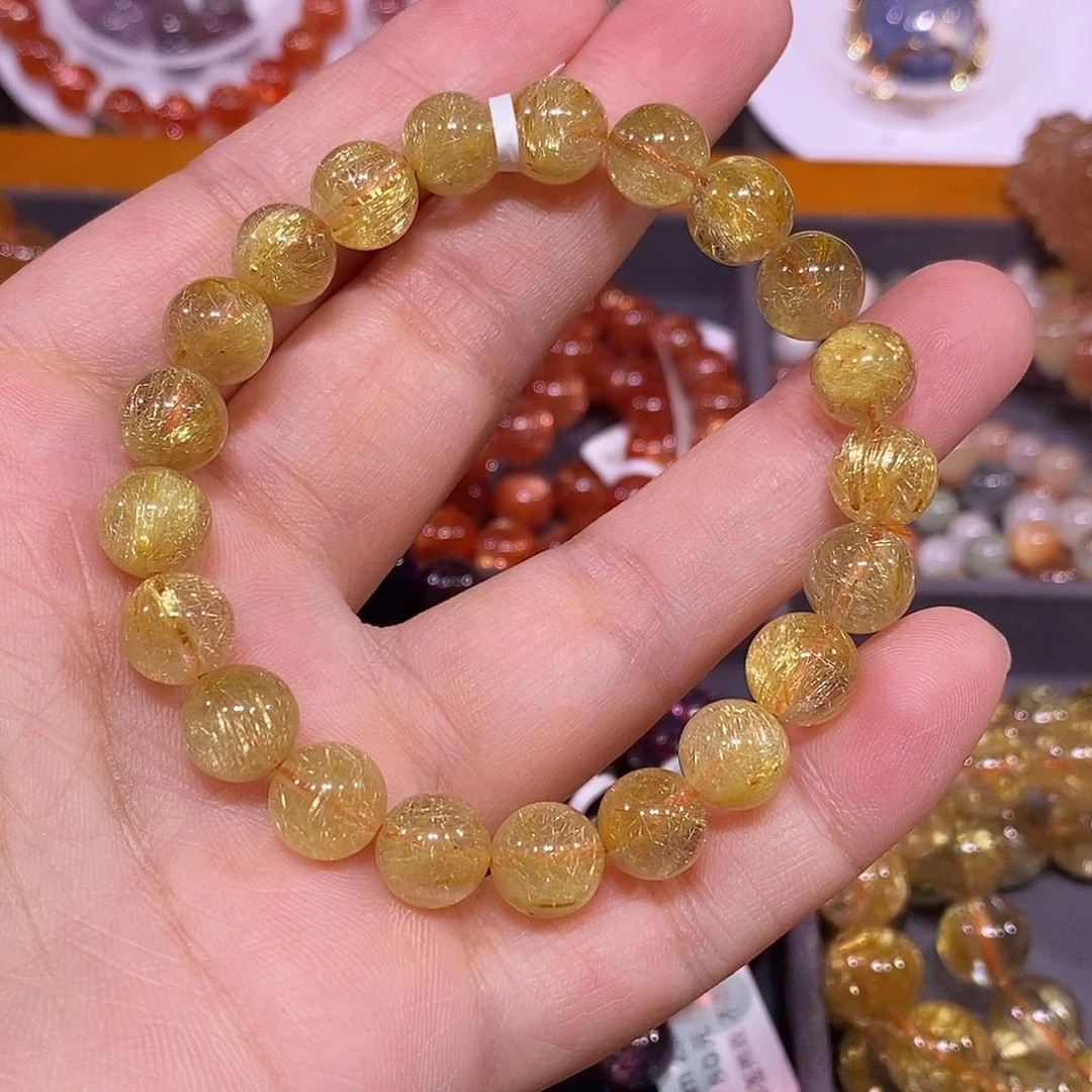 未镶嵌手链水晶金发晶9