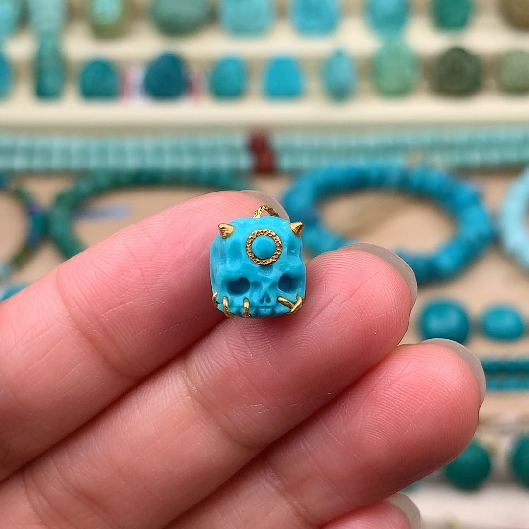 未镶嵌绿松石珠宝奇石9