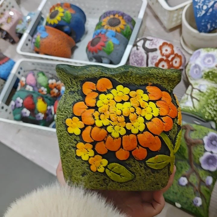 红陶吸水透气的白陶花盆凑满12发货