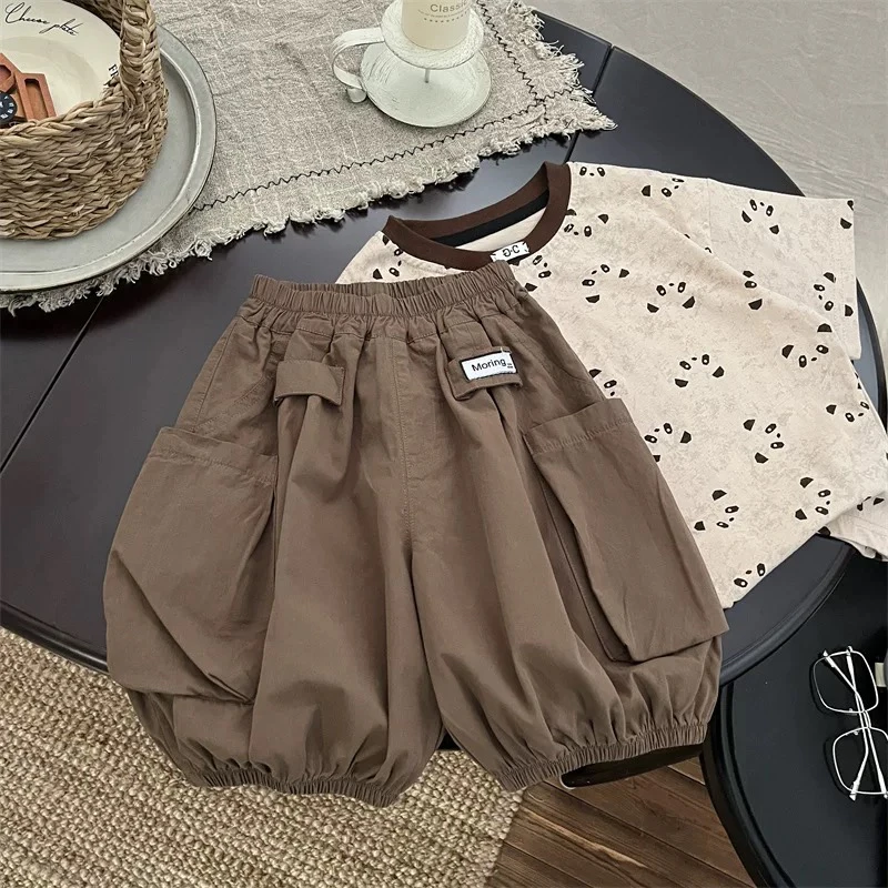 1440夏季男女童韩版棉质透气七分灯笼裤