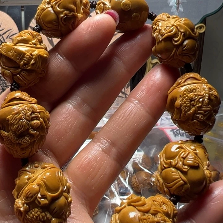 手串/手链橄榄核手工龙财