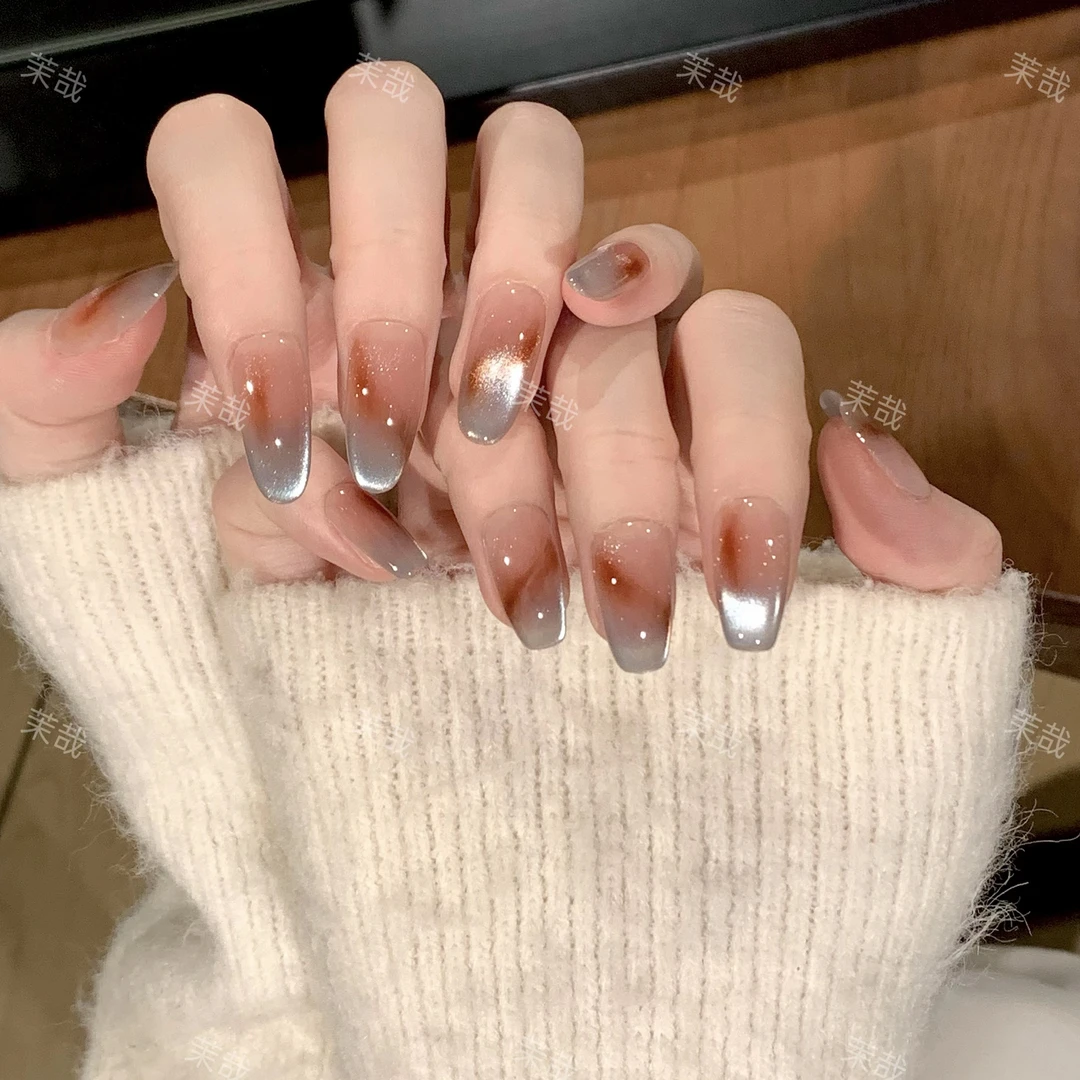 茉哉I【时间海】纯手工定制美甲拆卸穿戴甲A4641