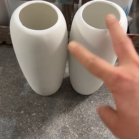 瓶瑕疵磨砂24厘米花瓶组合