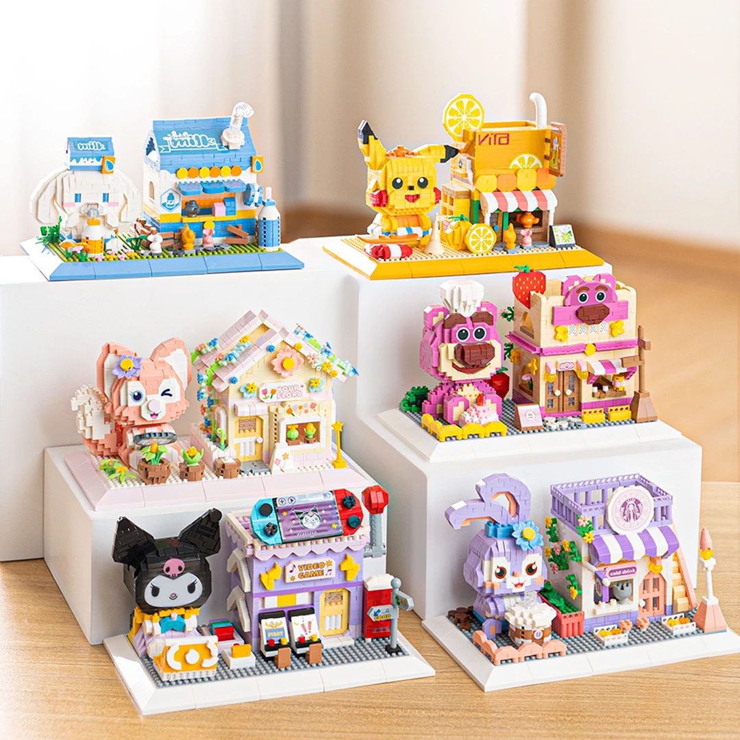 笔筒中国积木2025新款拼装图玩具微颗粒女孩系列新年礼物