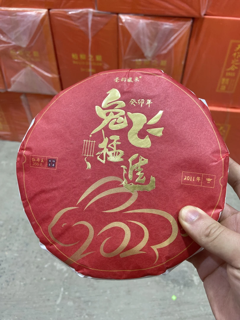2011年牡丹王白茶饼  福鼎白茶  朱时茂基地茶园